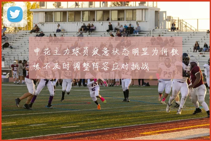 申花主力球员疲惫状态明显为何教练不及时调整阵容应对挑战